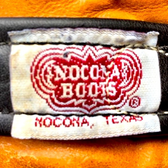 Nocona Vintage USA Texas Black Embroidered Genuine Leather Cowgirl Western Boots - Picture 9 of 10